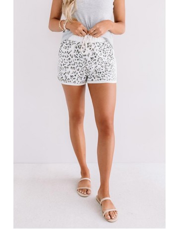 Leopard Shorts In Gre 